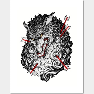 Wolf fight Posters and Art